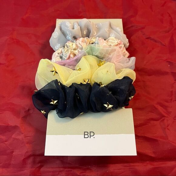 BP Hair Scrunchies Accessories Stars Pack of 5 Colorful - Picture 1 of 4